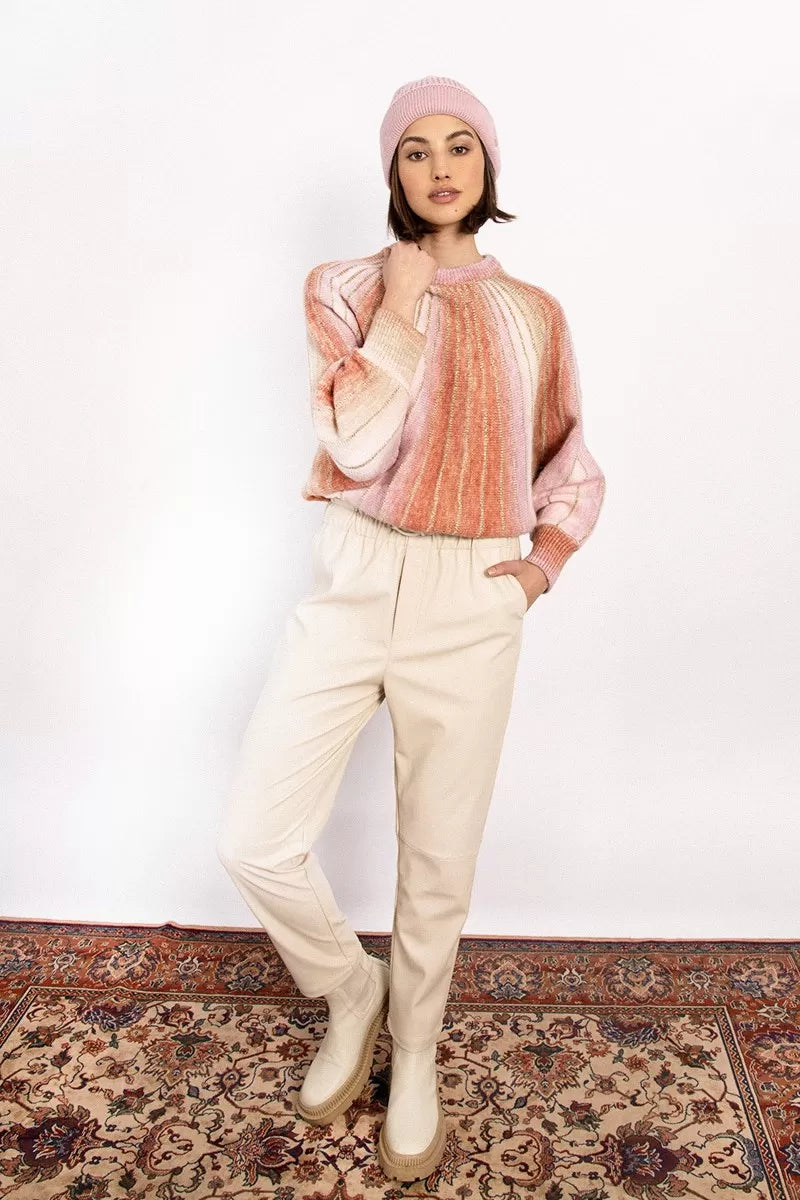 Ladies Knitted Sweater in Pink