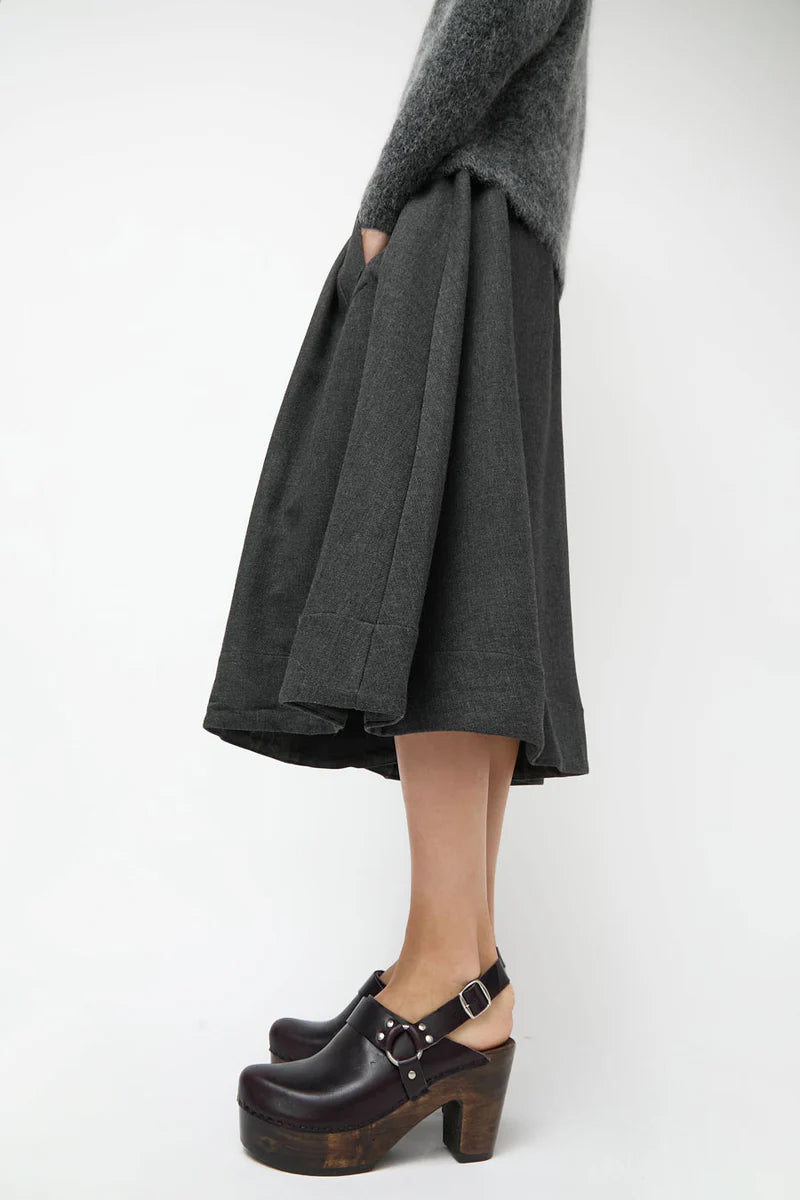 Hugo Clog on Platform in Black Cherry