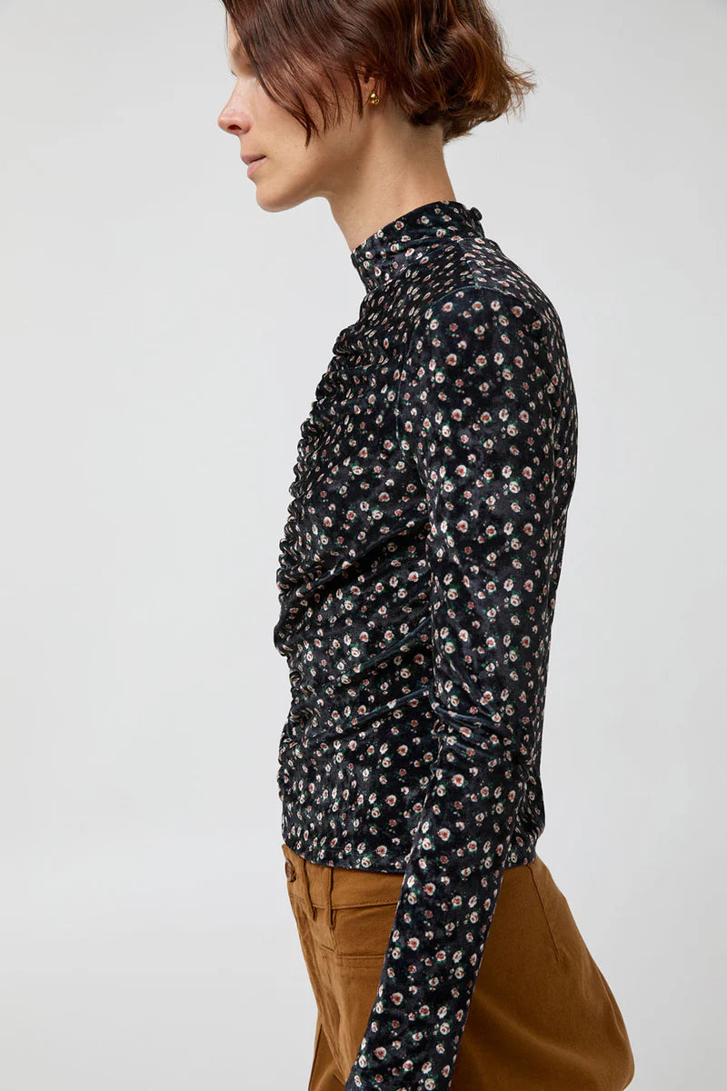 Kara Top in Black Floral