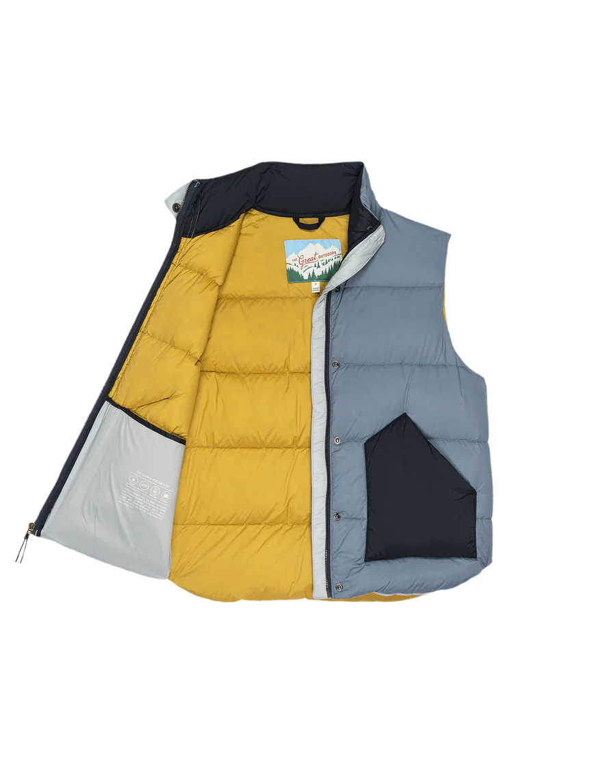 The Polar Vest in Navy Colorblock