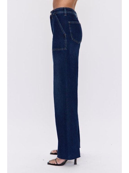 Pistola Penny Utility Wide-Leg Jeans in Calluna
