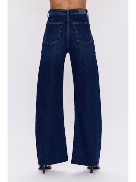 Pistola Penny Utility Wide-Leg Jeans in Calluna