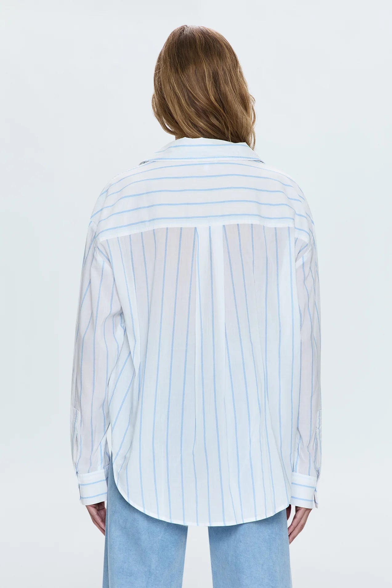 Samantha in Frost Blue Stripe