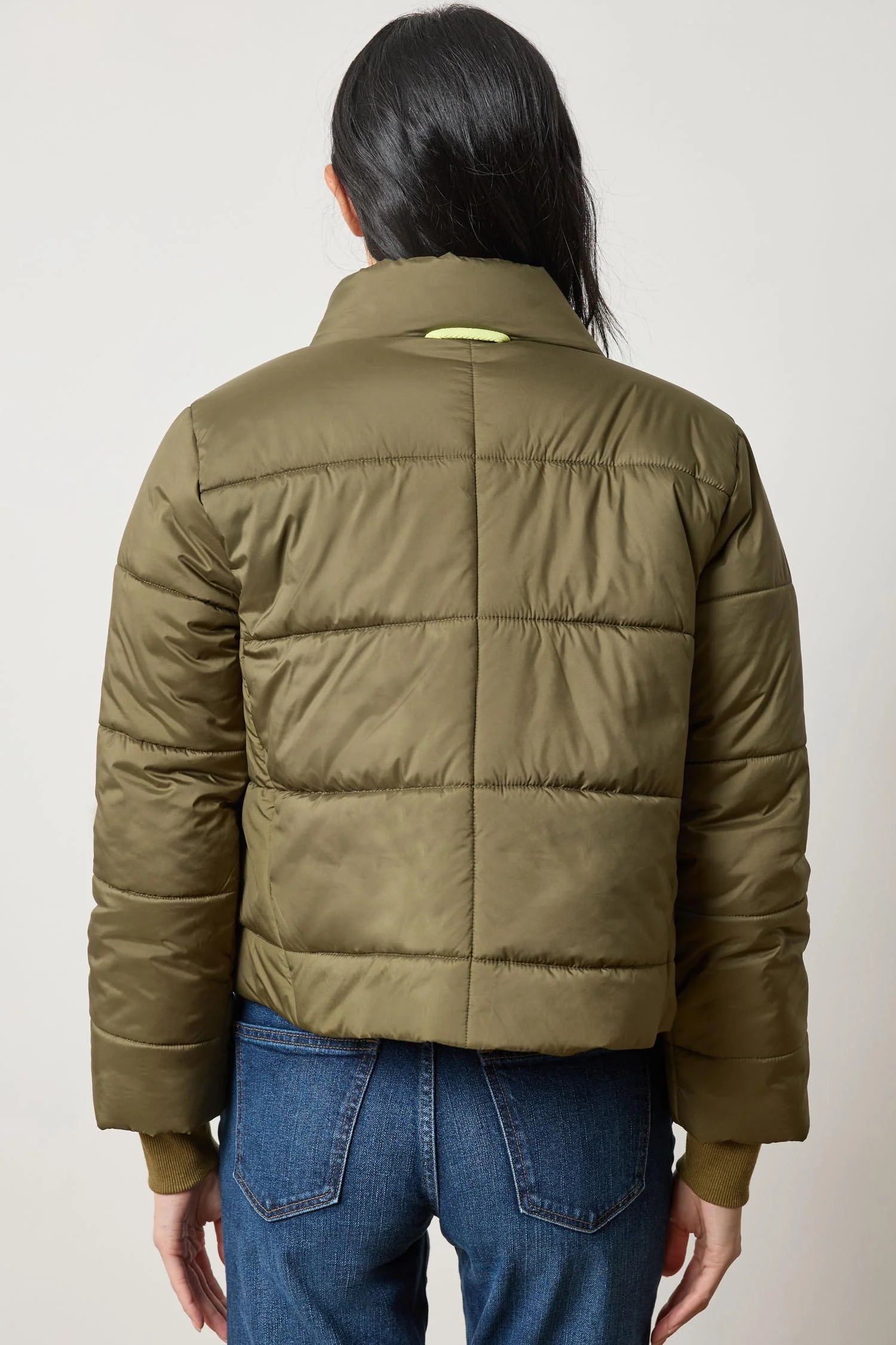 Knit Cuff Jacket in Evergreen