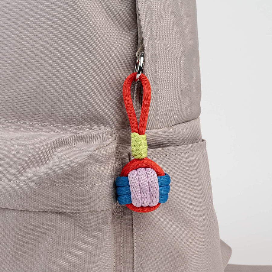 Puff Knot Keychain in Poppy Lilac