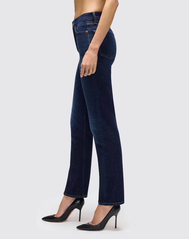 Twisted Stove Pipe Jean in Dark Lady Blue