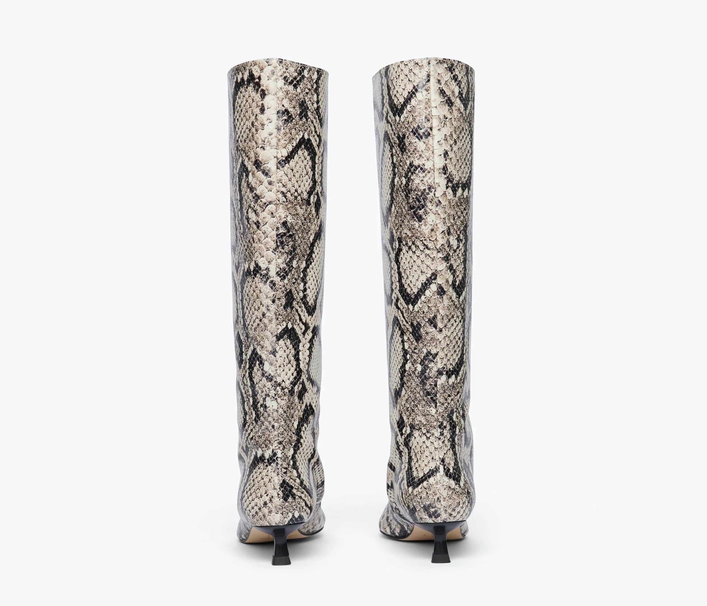 Robyn Boot in B&W Embossed Snake