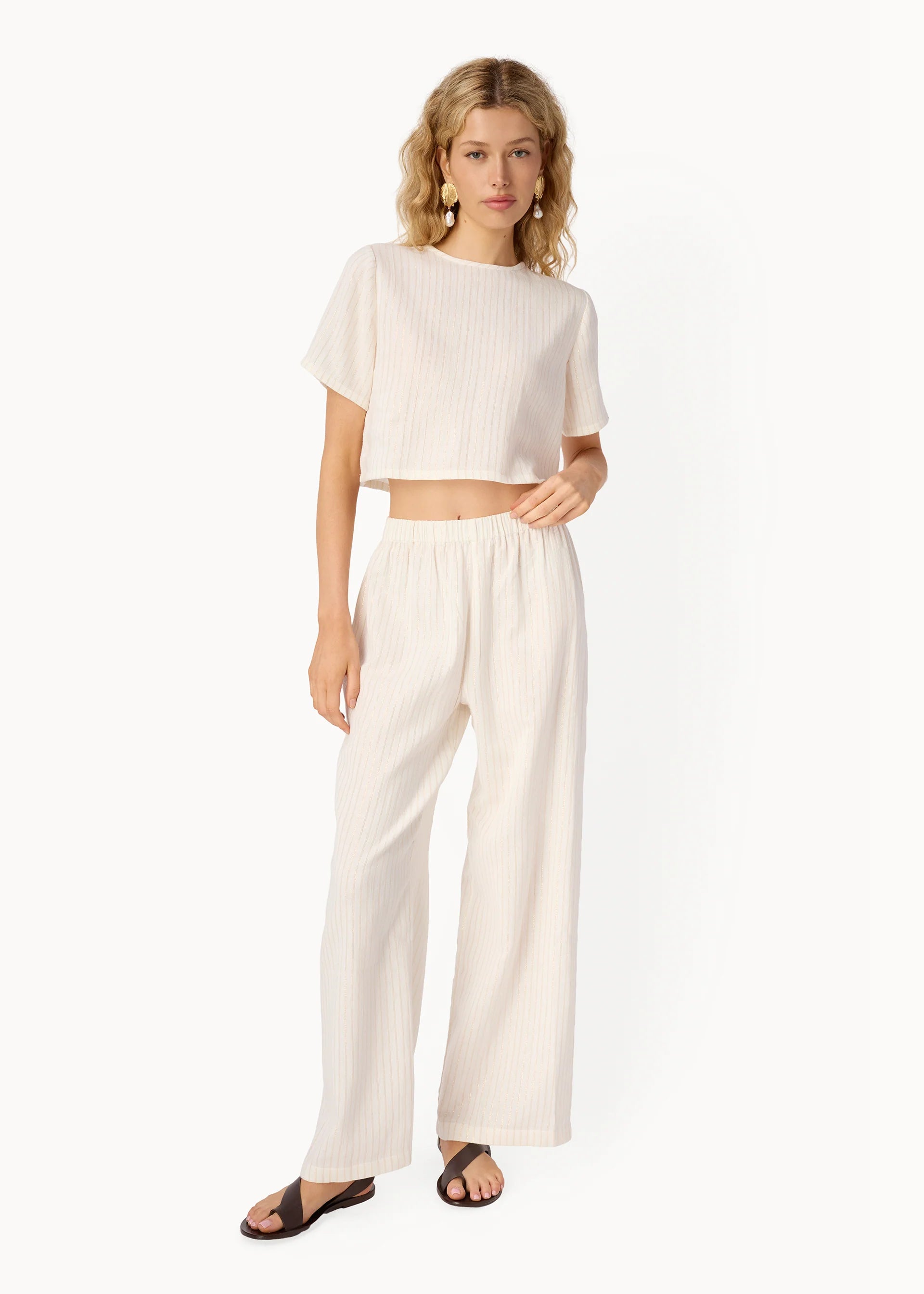 Lima Metallic Cotton Pant