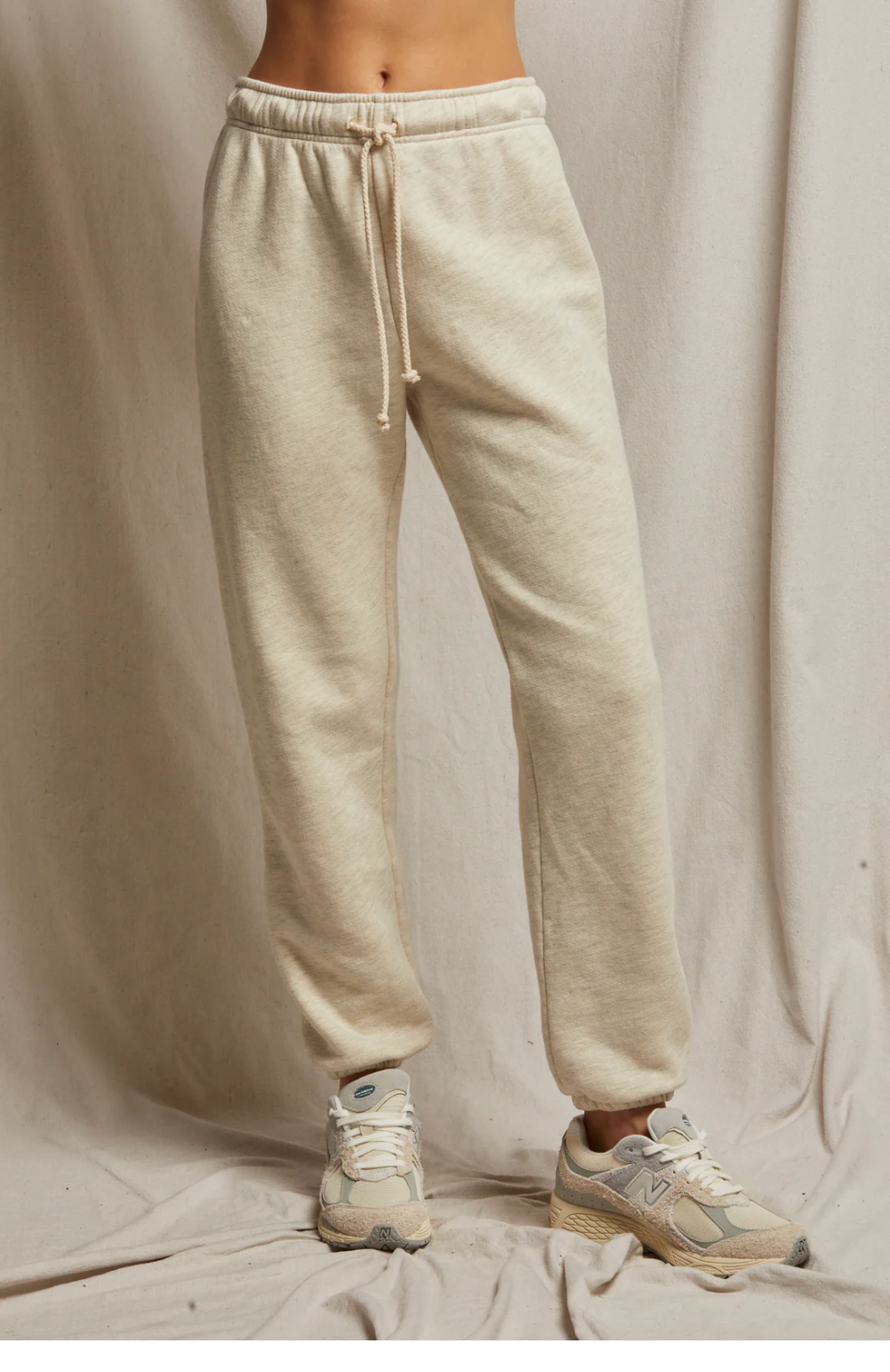 Michelle fleece jogger in oatmeal