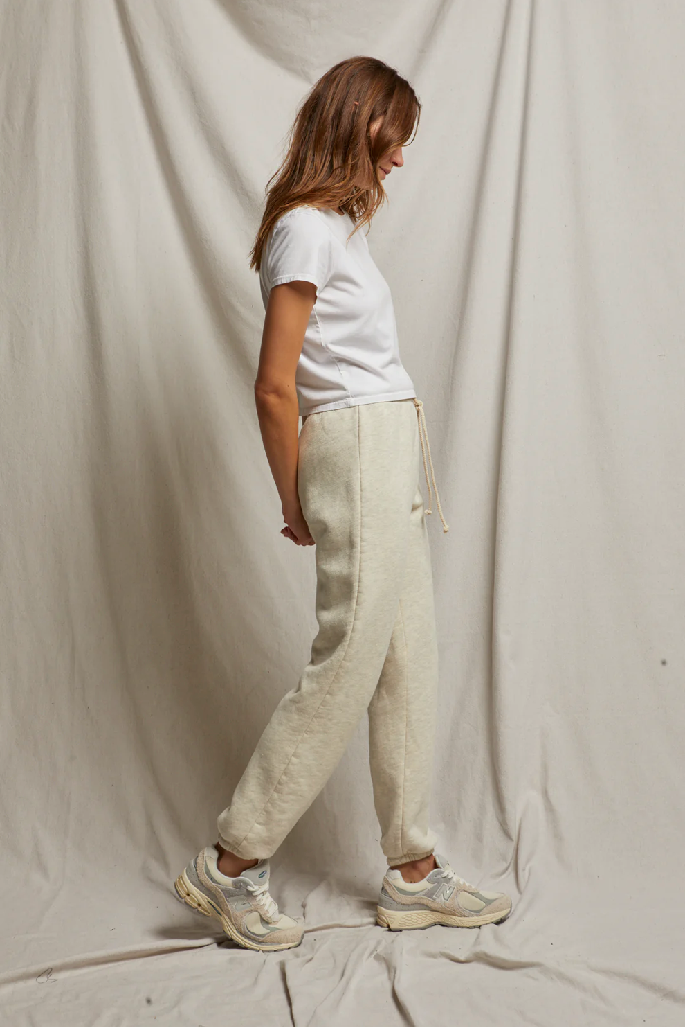 Michelle fleece jogger in oatmeal