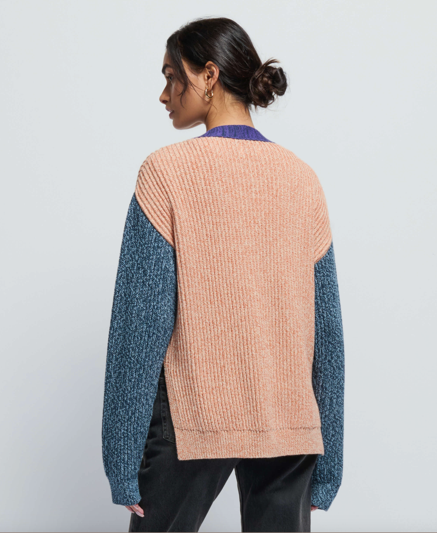 Sadie Marie Cardigan in Color Block Pheasant