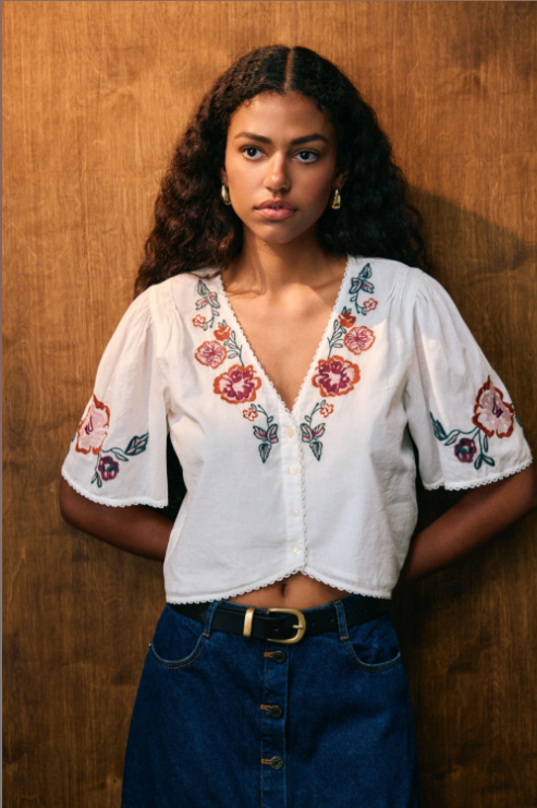 Brett Top in Ivory