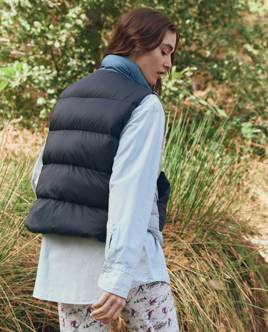 The Polar Vest in Navy Colorblock