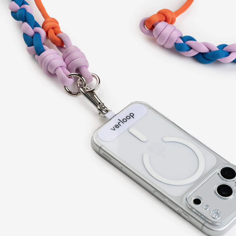 Trio Adjustable Phone Strap in Cobalt Lilac