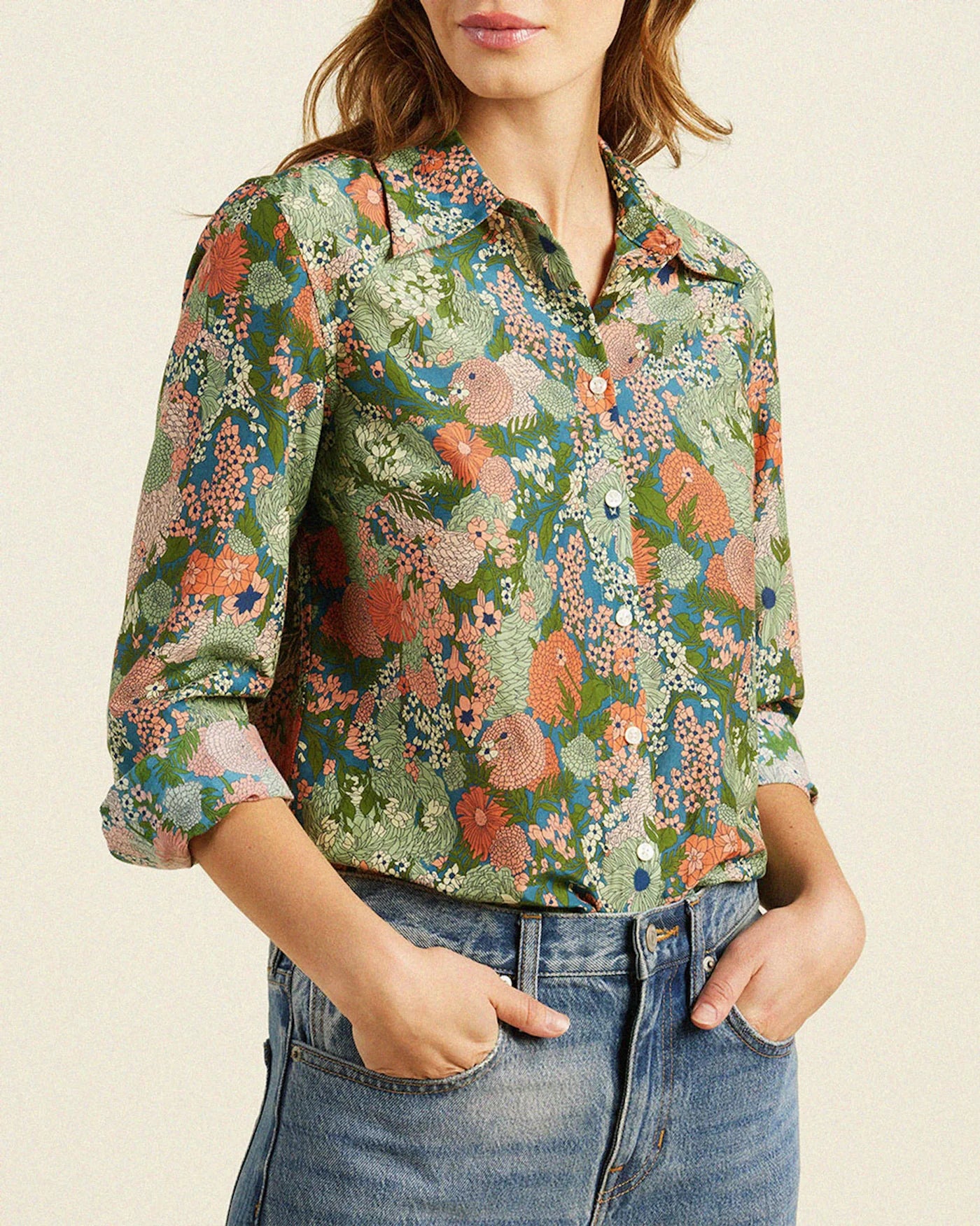 Jacquelin Shirt in Tranquil Mist