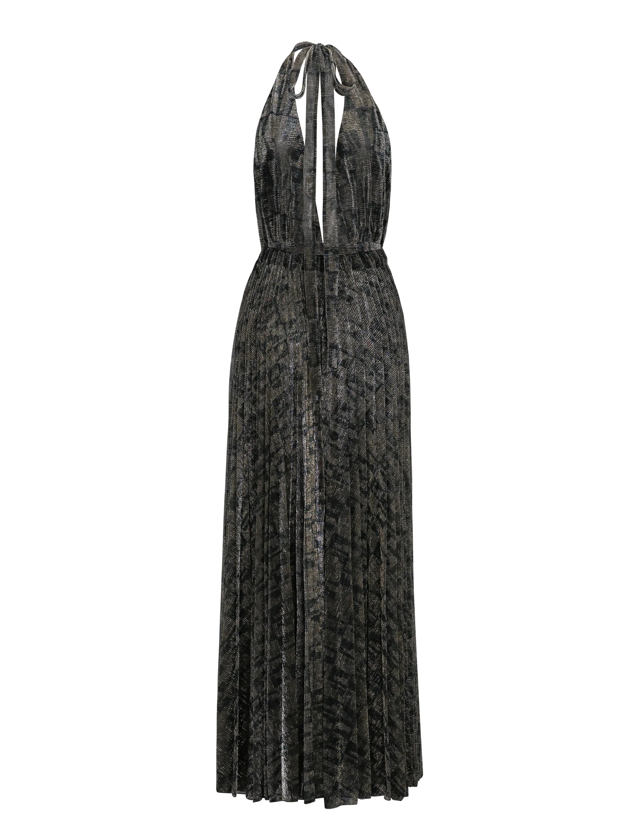 Waterfall Dress in Gold