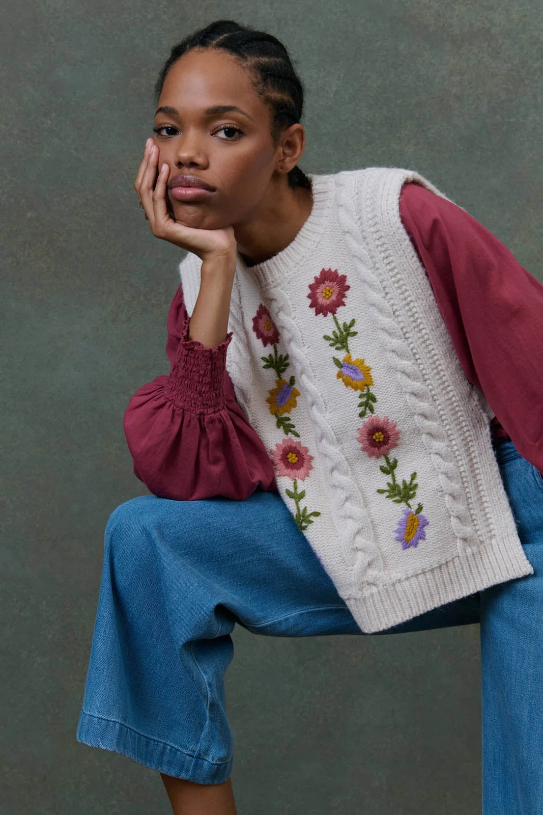 Adela Jumper in Cream