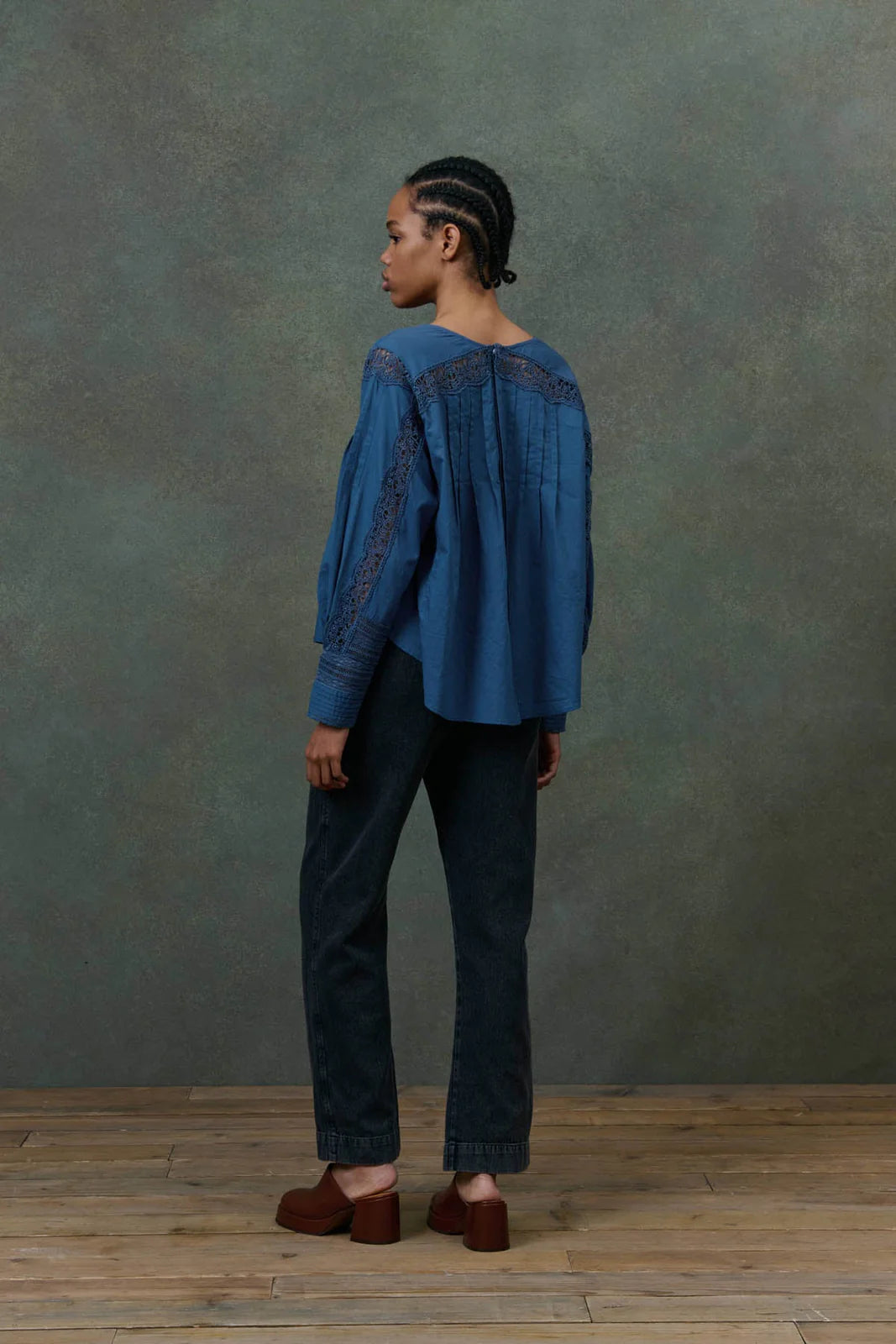 Jeannine Blouse in Blue