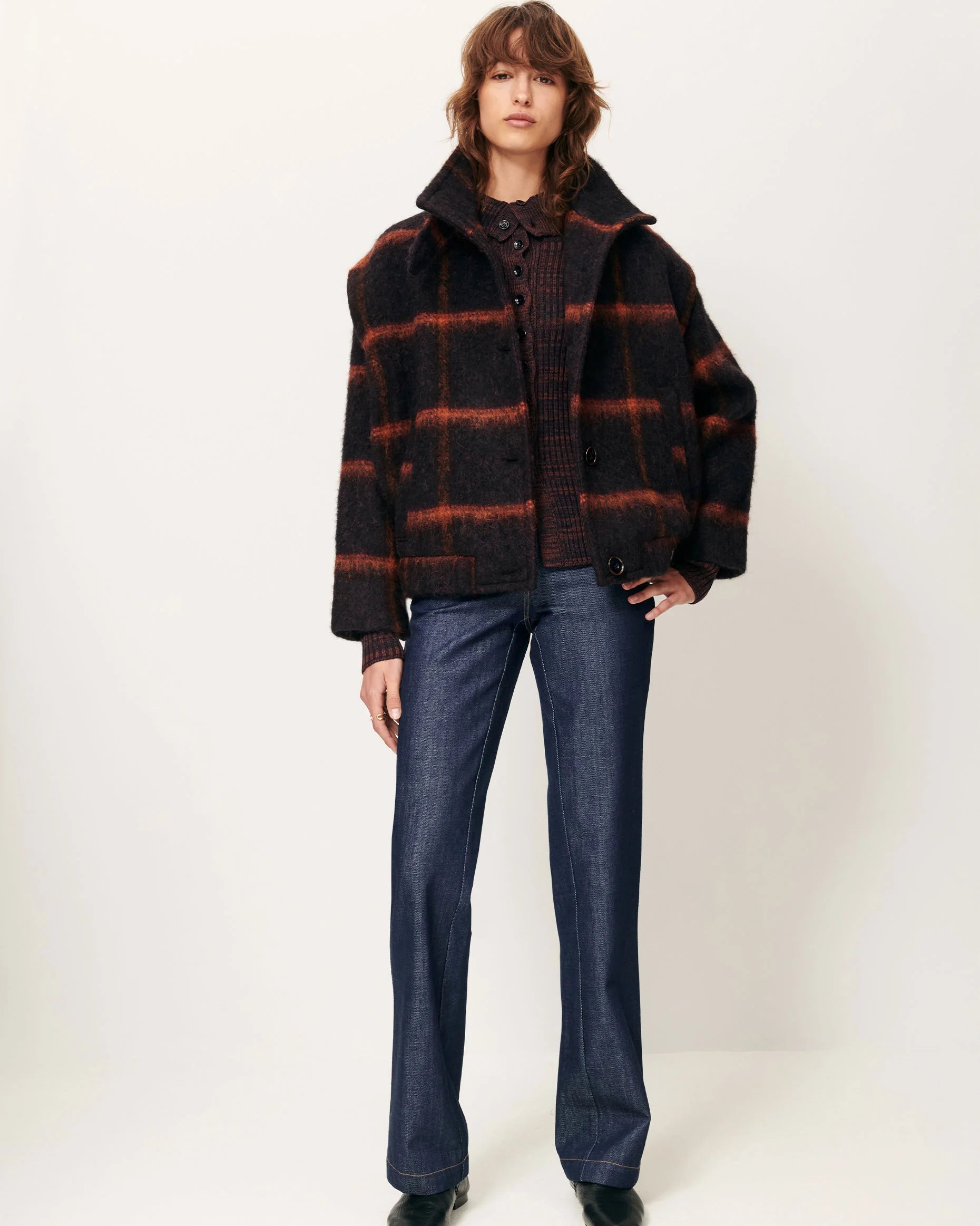 Paolino Coat in Navy Rust