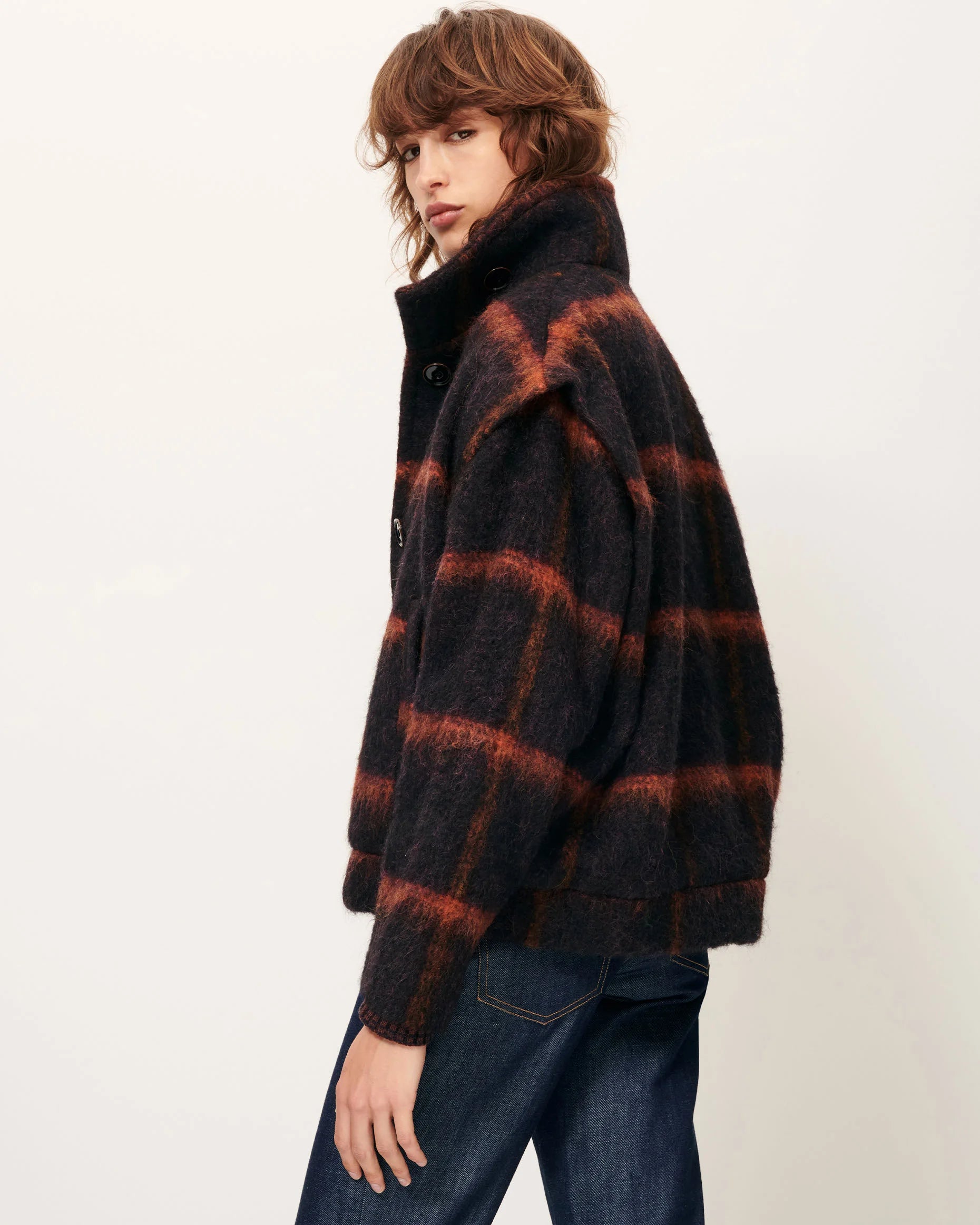 Paolino Coat in Navy Rust