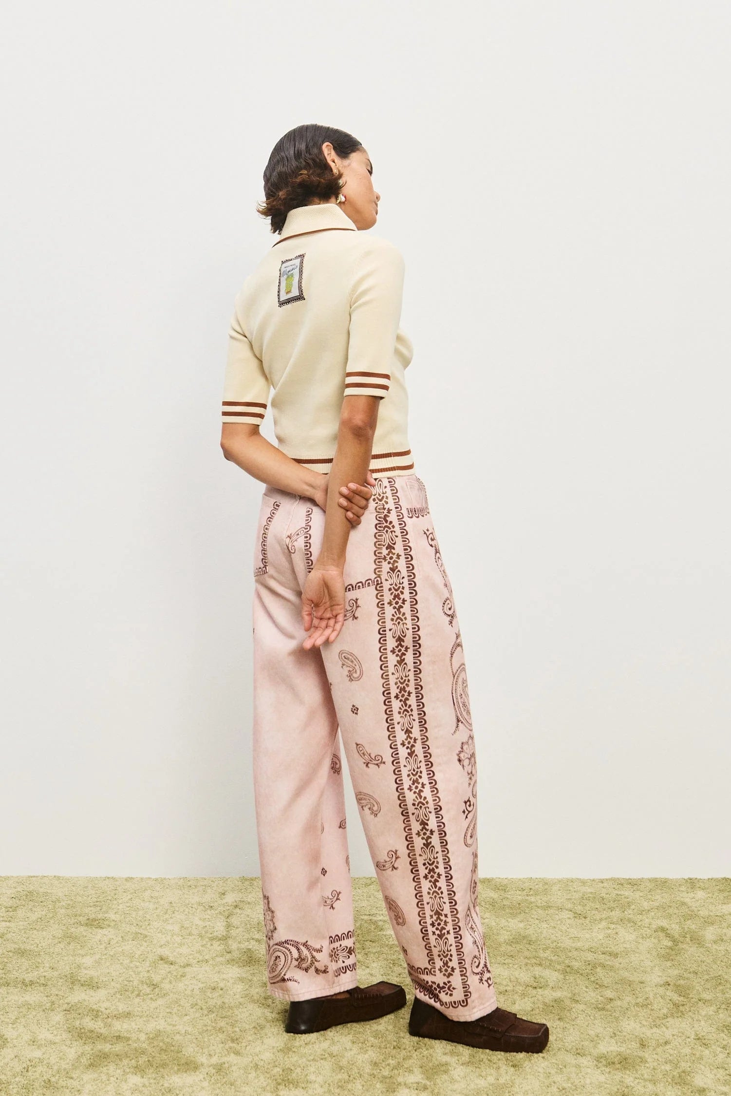 Sora Knit Polo in Cream