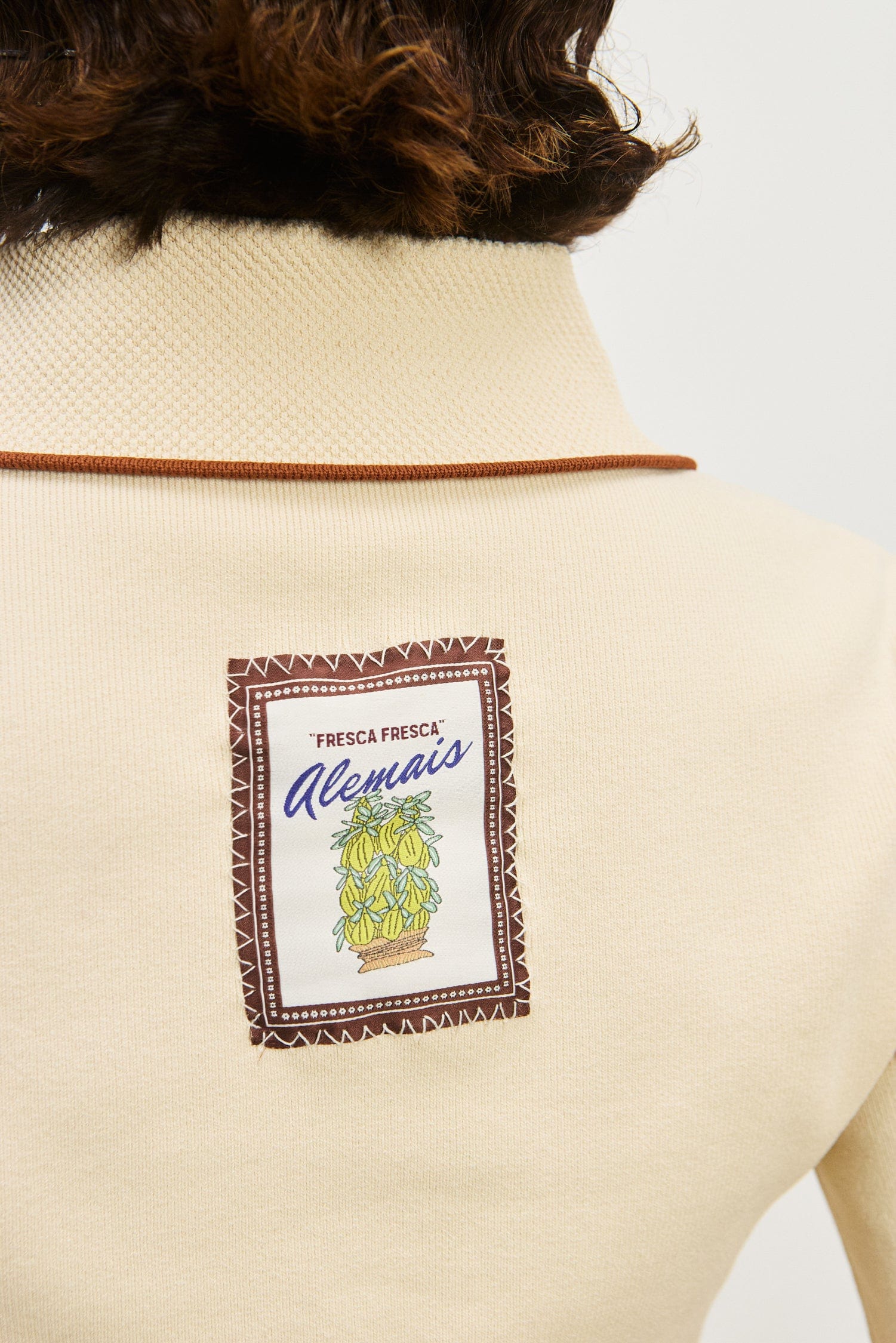 Sora Knit Polo in Cream