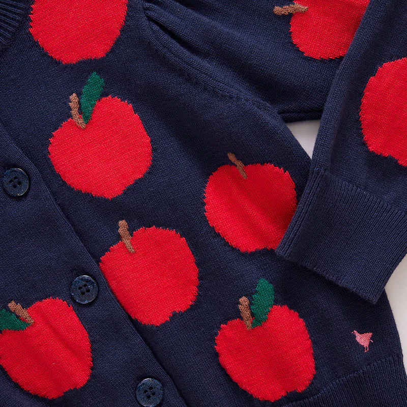 Girls Constance Sweater in Apples