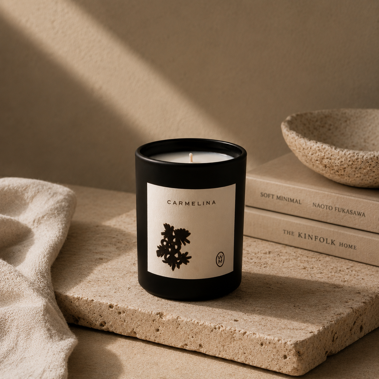 Carmelina Luxury Candle | Bergamot, Warm Woods & Vanilla