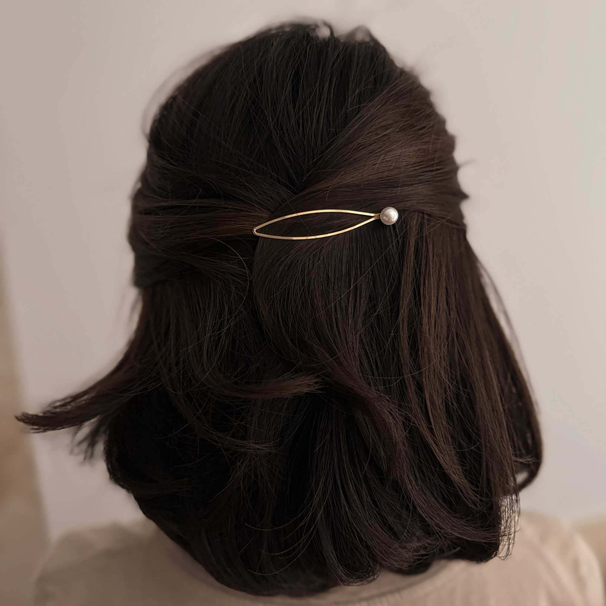Pearl & Metal Hair Bobby Pins | Set of 4