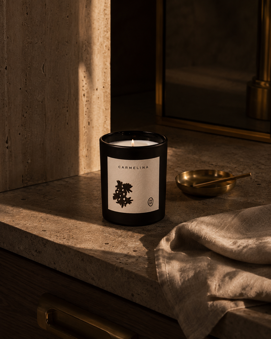 Carmelina Luxury Candle | Bergamot, Warm Woods & Vanilla