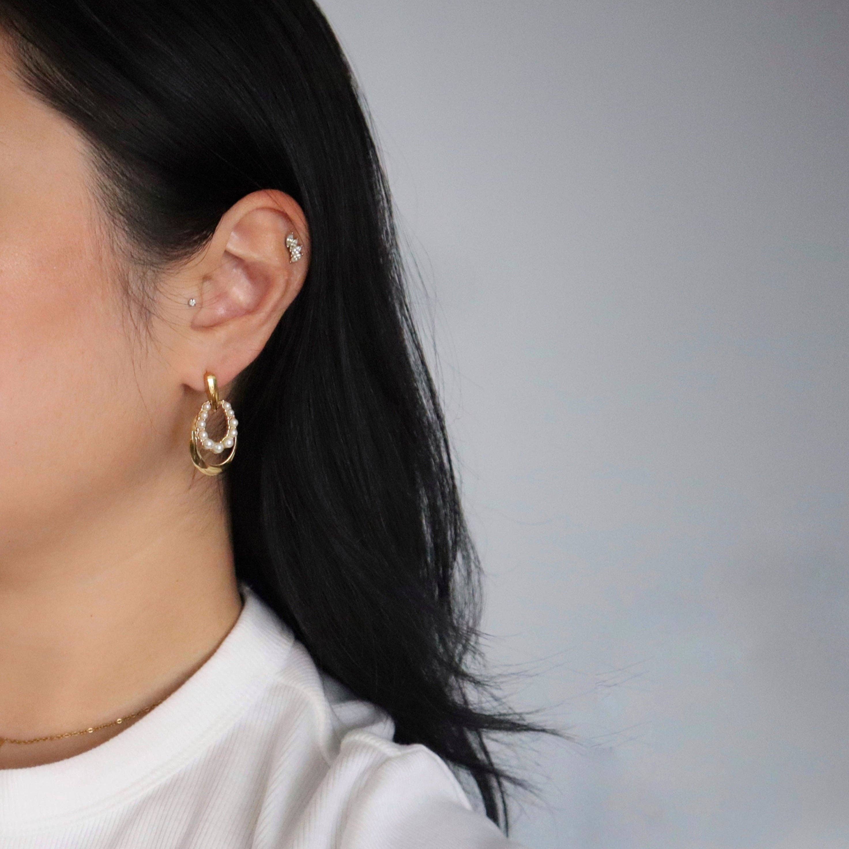 Estelle Pearl Earrings | Lightweight Earrings