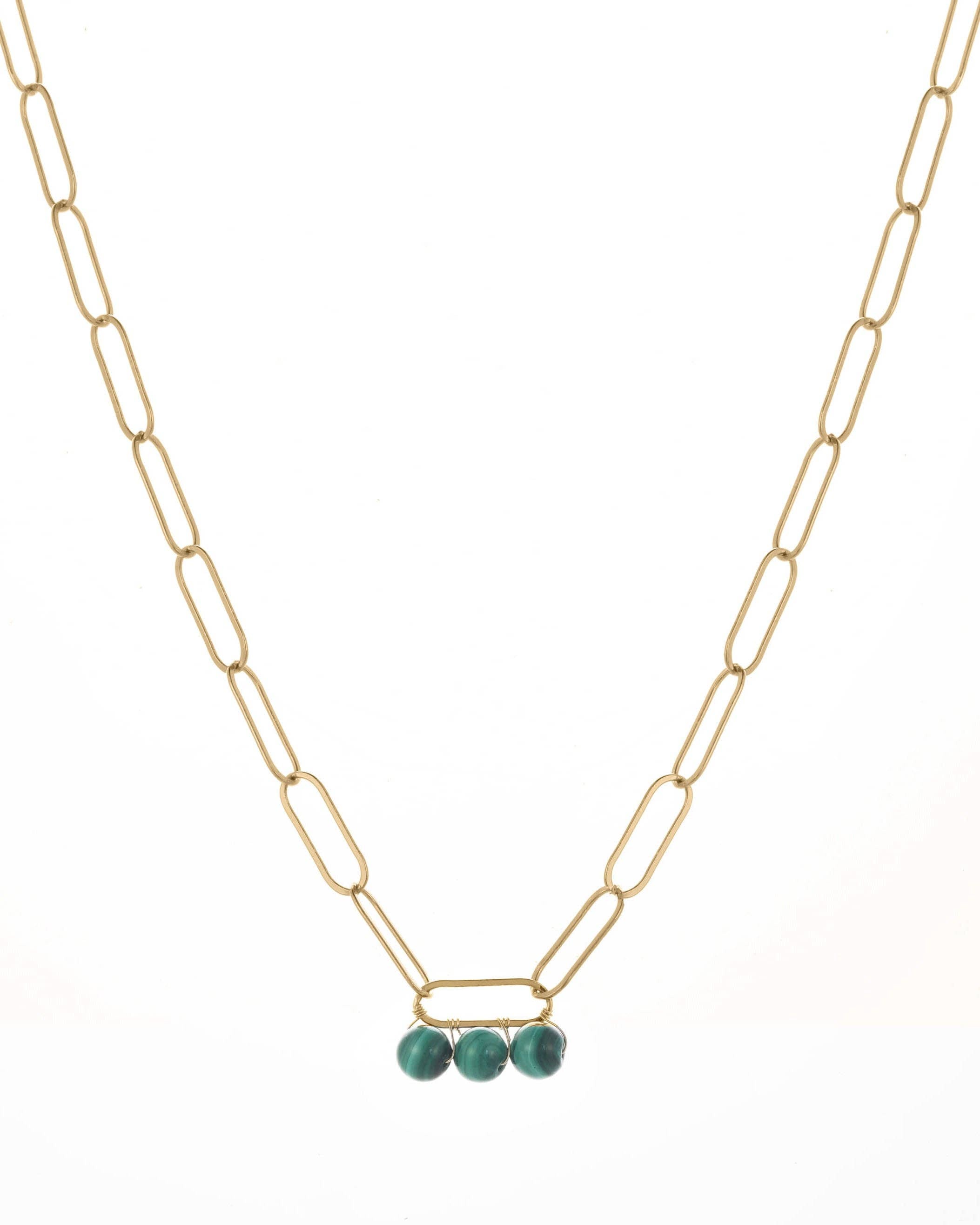 Brylee Necklace: Gold