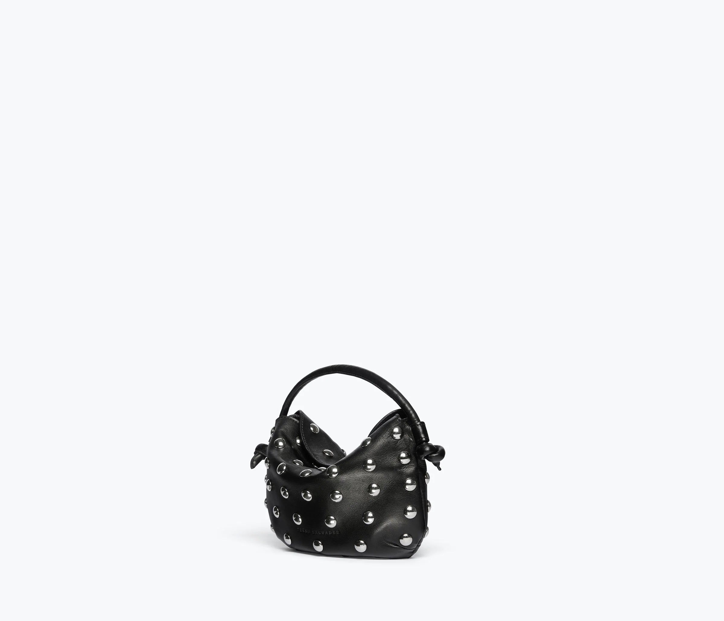 Elis in Black Nappa with Silver Studs