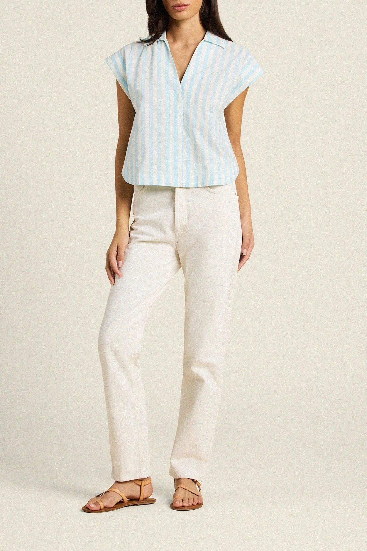 Dorada Shirt in Isla Stripe