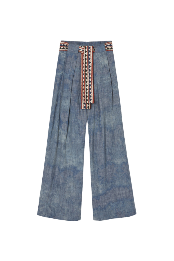 Leona Pants in Chambray Blue Jeans