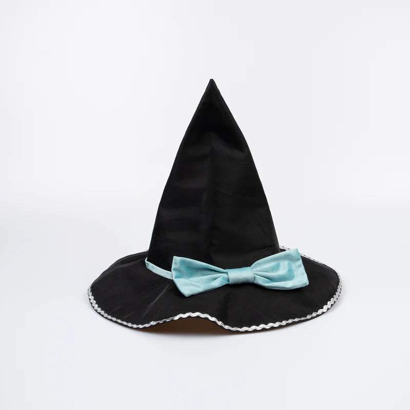 Tulle Applique Witch Cape, Hat & Wand