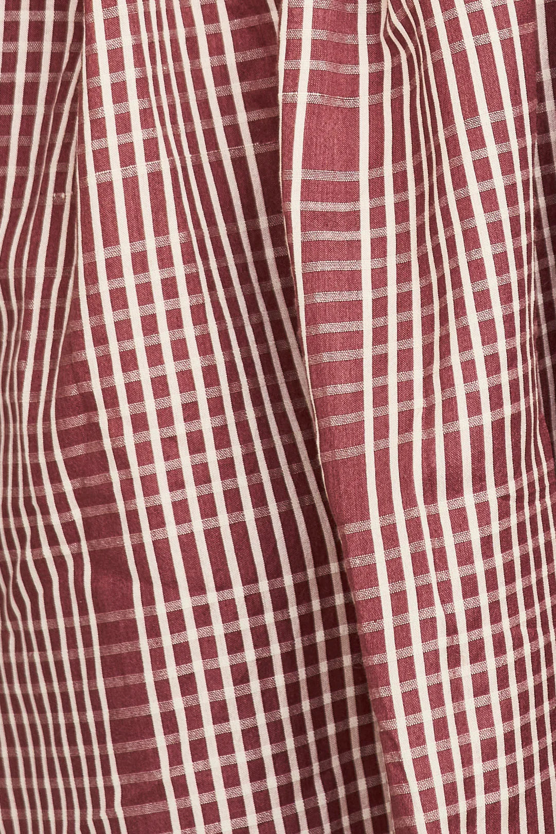 Kerala Dress in Merlot Plaid