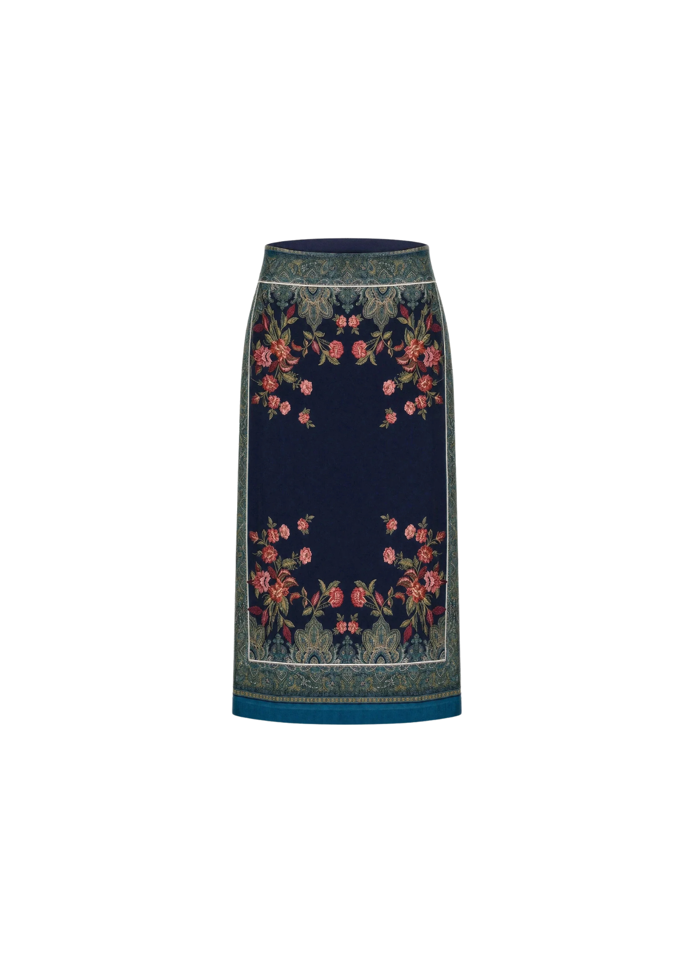 Milena Midi Skirt in Eglantine Print