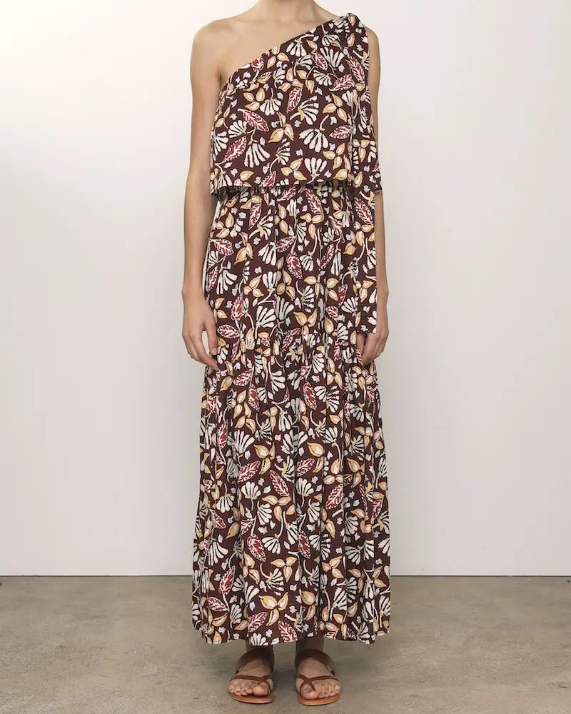 Cora Dress in Marron