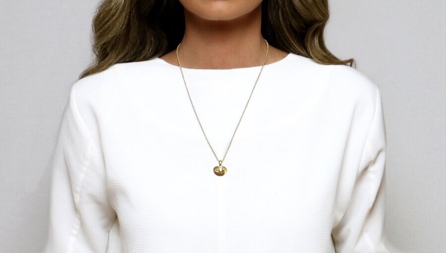 Dunes Necklace AA Micro Rolo Chain 18K Gold