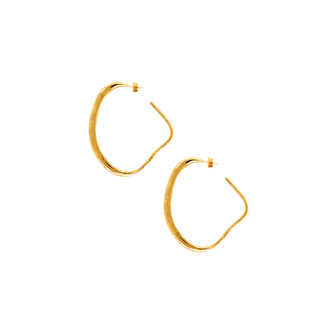Imperial Hoop Earrings Gold